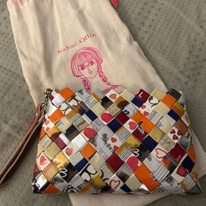 Nahui Ollin Colorful Woven Wristlet